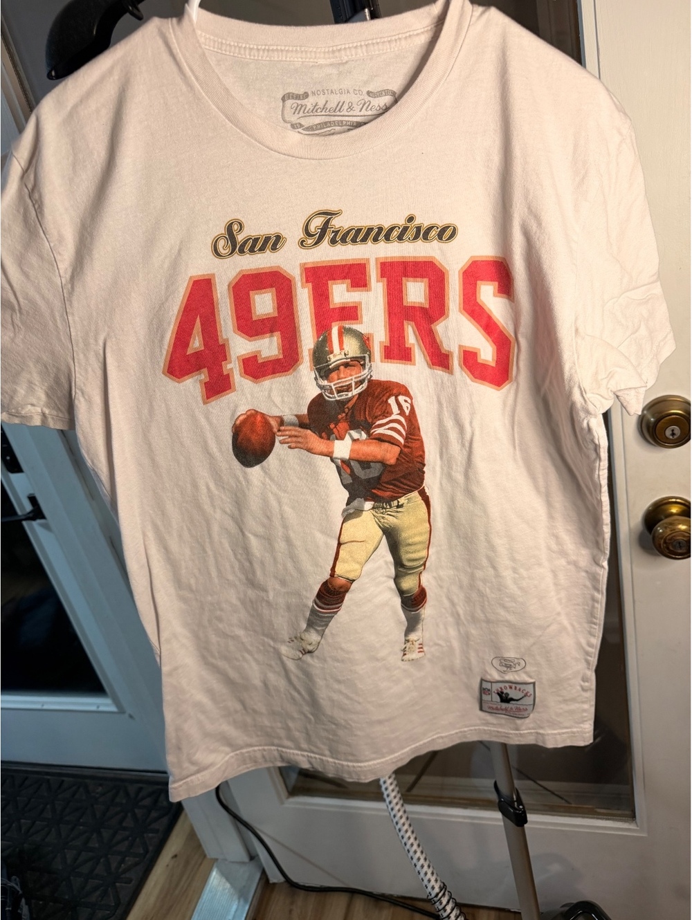 Mitchell and Ness San Francisco 49ers White Graphic T Shirt